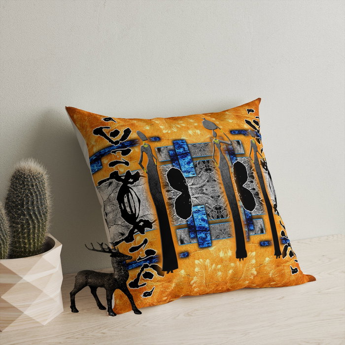 Aberto Design Cojín Multicolor 43 x 43 cm